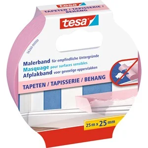 tesa Maler Krepp Precision Sensitive Abdeckband, 25 mm x 25m (EAN: 4042448149992)