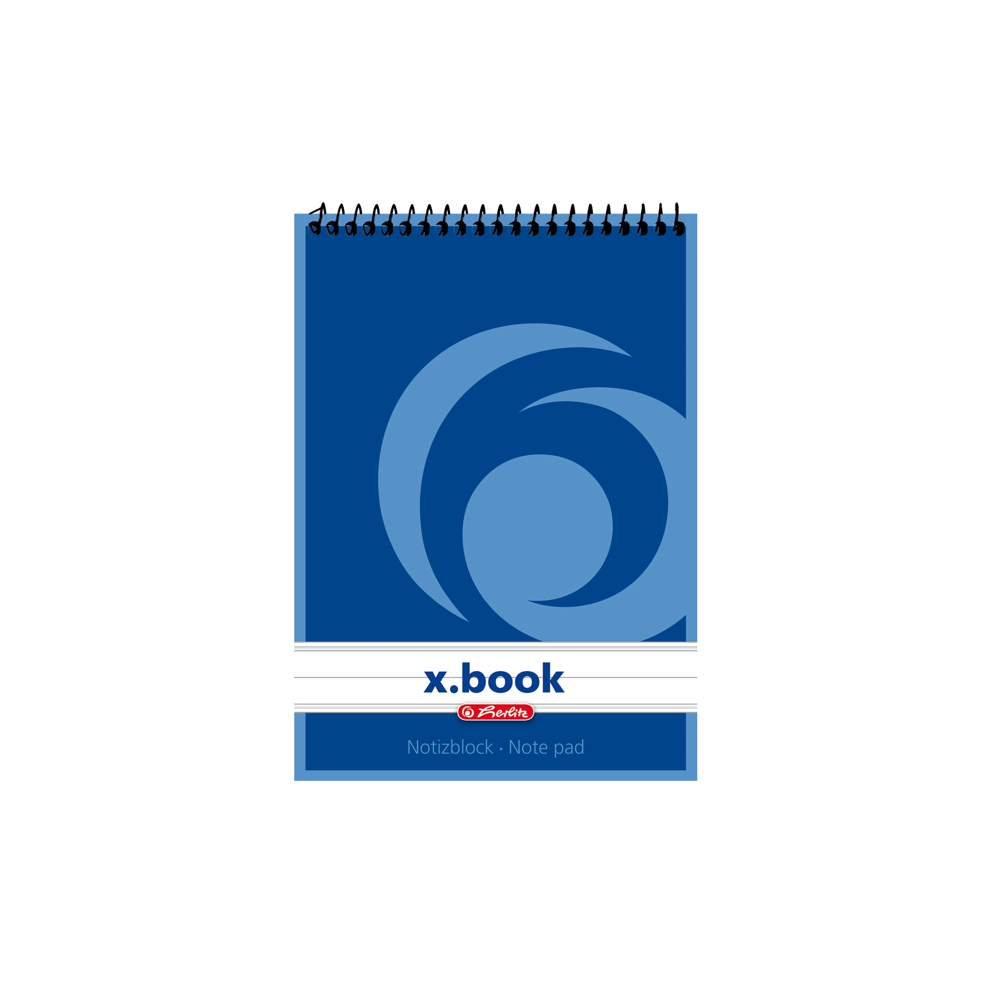 herlitz Spiralnotizblock x.book, DIN A6, 50 Blatt, liniert (EAN: 4008110110615)