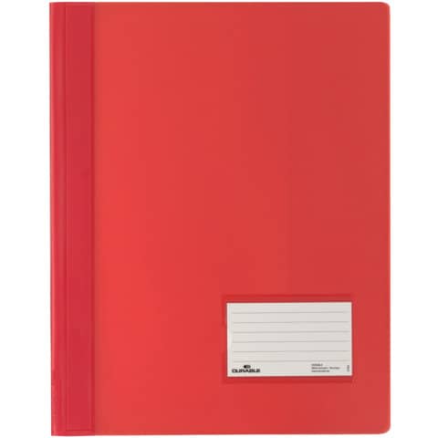 DURABLE Schnellhefter DURALUX, DIN A4, rot-transluzent (EAN: 4005546201610)