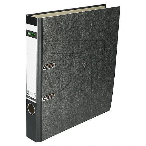 LEITZ Wolkenmarmor-Ordner, 180 Grad, DIN A4, 52 mm, schwarz (EAN: 4002432359462)