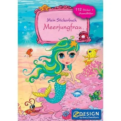 AVERY Zweckform Stickerspielbuch, DIN A5, Meerjungfrau (EAN: 4004182577967)