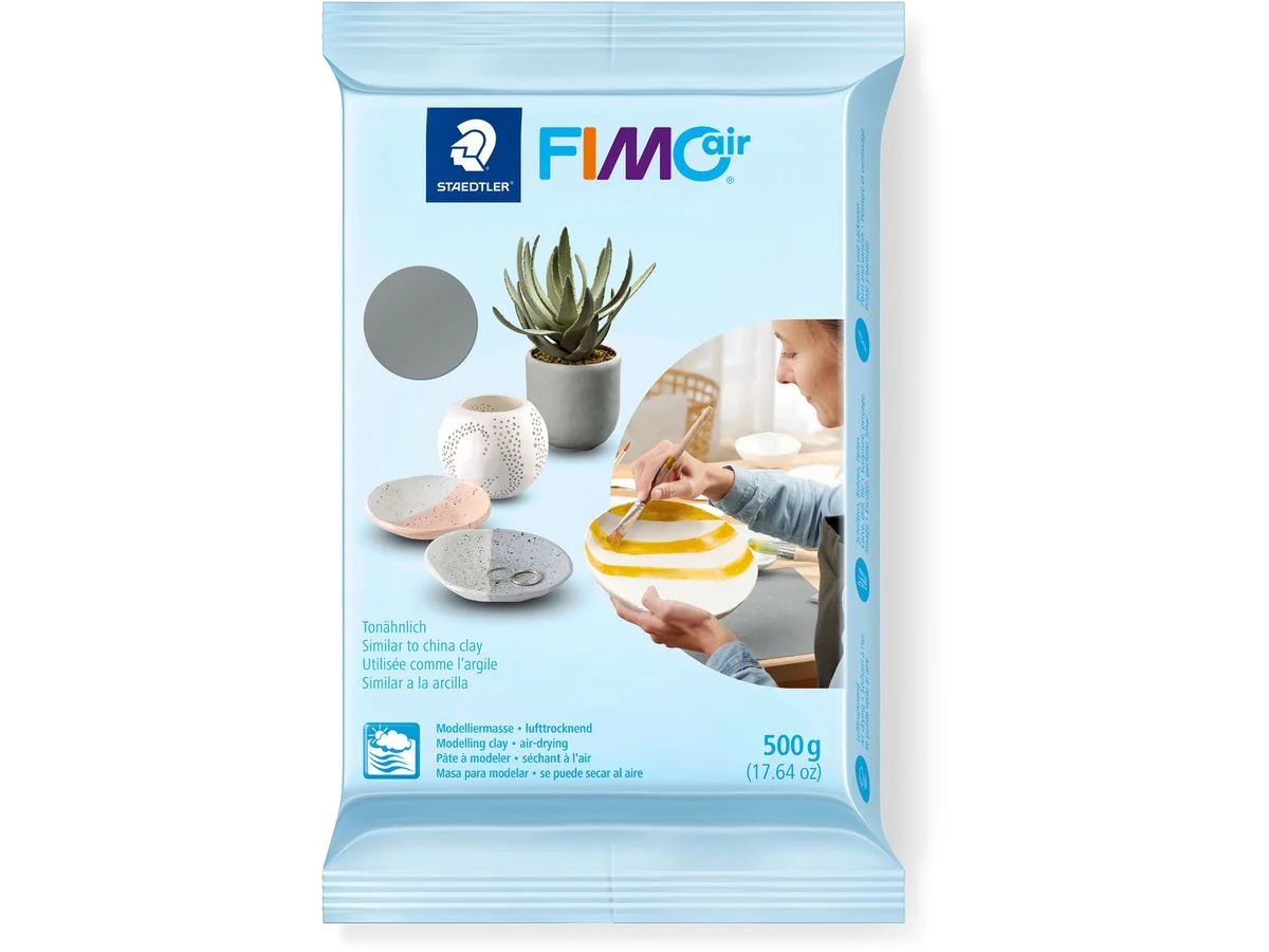FIMO air Modelliermasse, lufthärtend, grau, 500 g (EAN: 4007817089101)