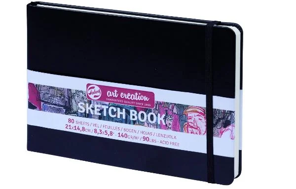 ROYAL TALENS Skizzenbuch Art Creation, 210 x 148 mm, schwarz (EAN: 8712079392970)