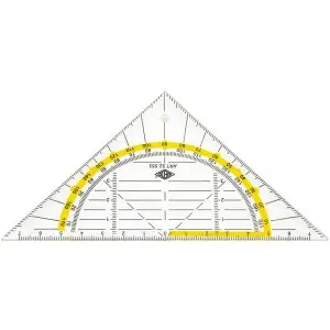 WEDO Geometriedreieck, flexibel, Hypotenuse 160 mm, transparent (EAN: 4003801863764)