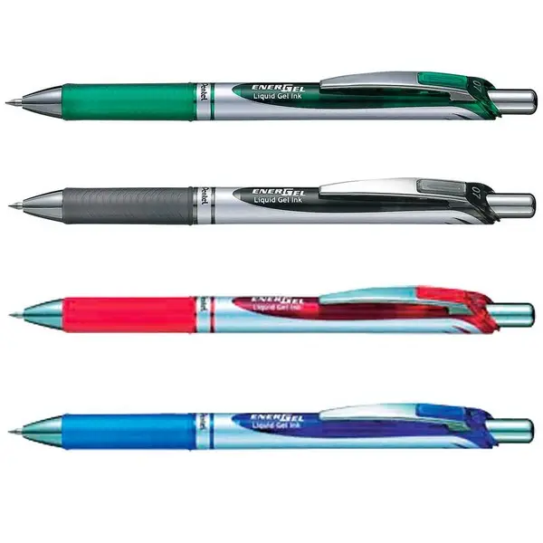 Pentel Gel-Tintenroller EnerGel XmRT, 4er Set, Basisfarben (EAN: 4016284333051)