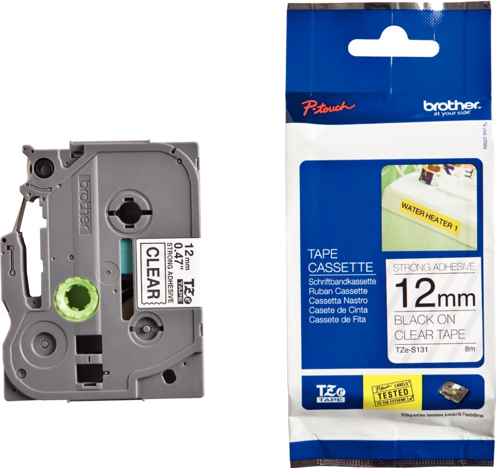 brother TZe-Tape TZe-S 131 Schriftband extra stark, (EAN: 4977766695565)