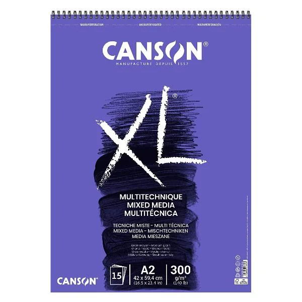 CANSON Studienblock XL MIXED MEDIA Textured, DIN A2 (EAN: 3148950018595)