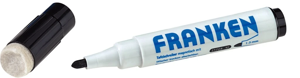 FRANKEN Whiteboard-Marker MagWrite, schwarz (EAN: 4016946189828)