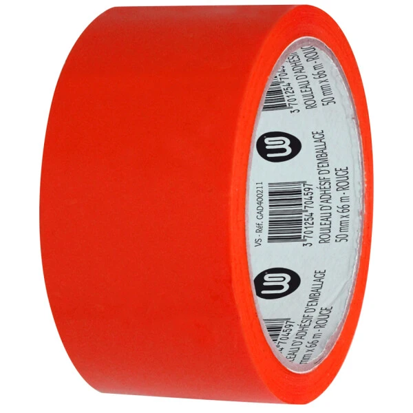 Wonday Verpackungsklebeband, aus PP, 50 mm x 66 m, rot (EAN: 3701254704597)
