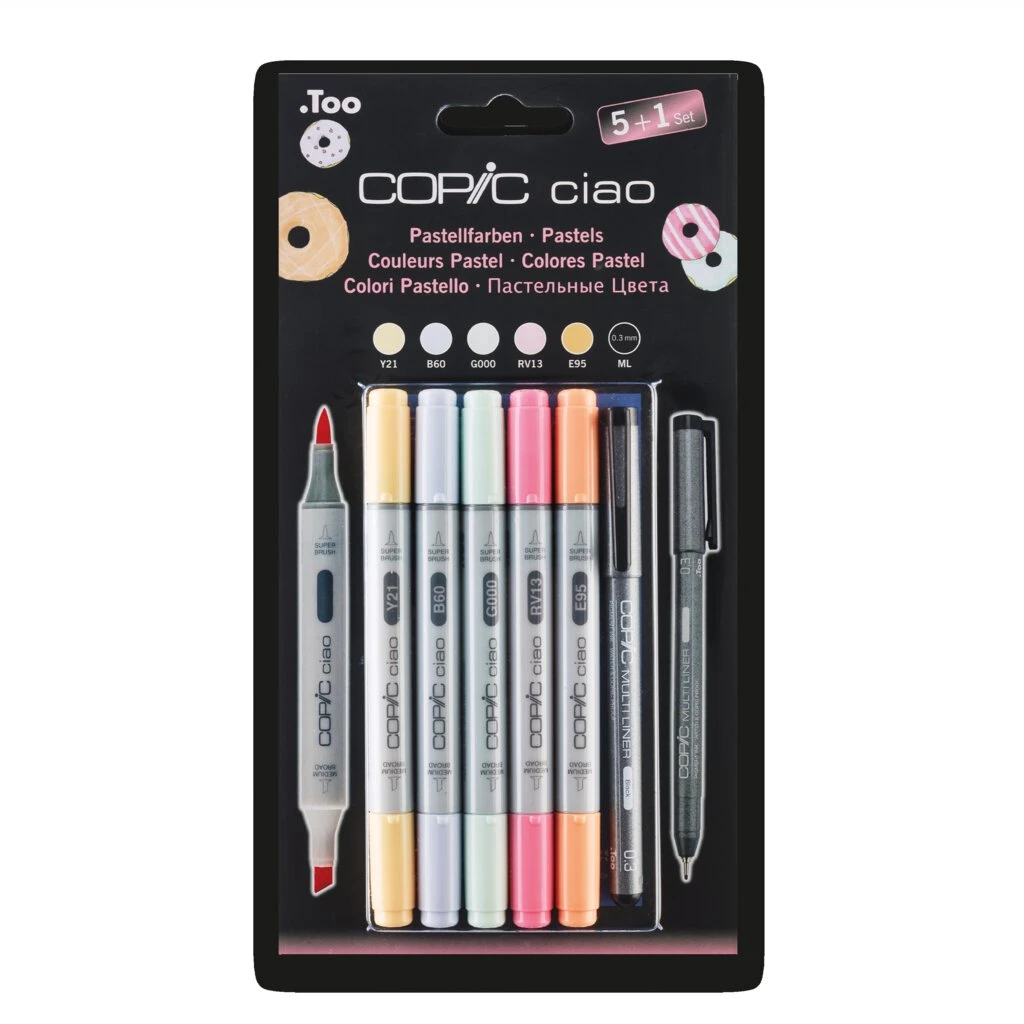COPIC Marker ciao, 5+1 Set "Pastels" (EAN: 4013695261393)