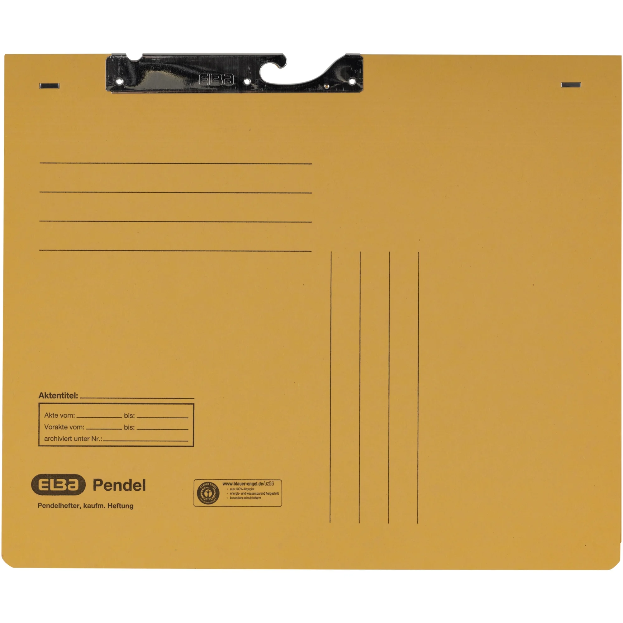 ELBA Pendelhefter, DIN A4, Manilakarton, 320 g/qm, gelb (EAN: 4002030901148)