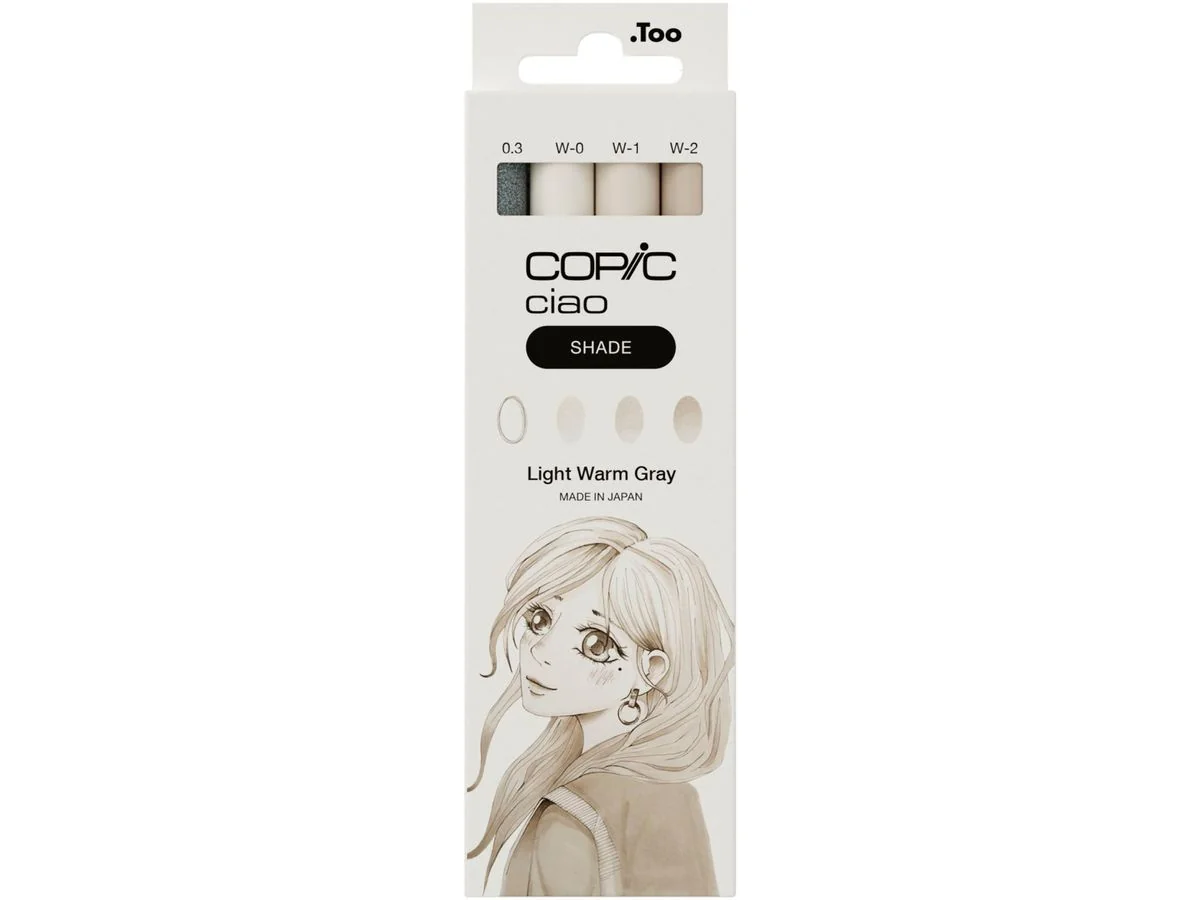 COPIC Marker ciao, 3+1 Set SHADE "Light Warm Gray" (EAN: 4013695268040)
