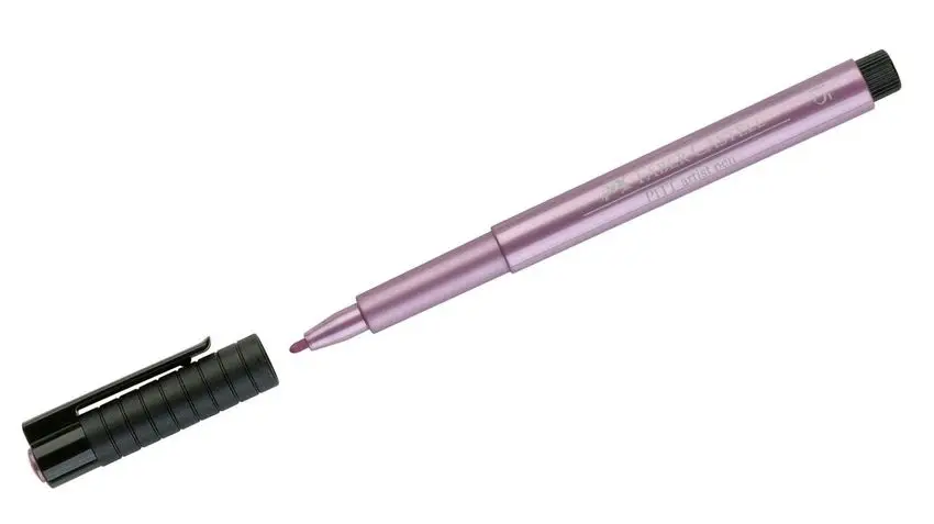 FABER-CASTELL Tuschestift PITT artist pen, rot metallic (EAN: 4005401673903)