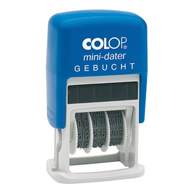 COLOP Datumstempel Mini Dater S160 L3 "GEBUCHT" (EAN: 9004362302209)