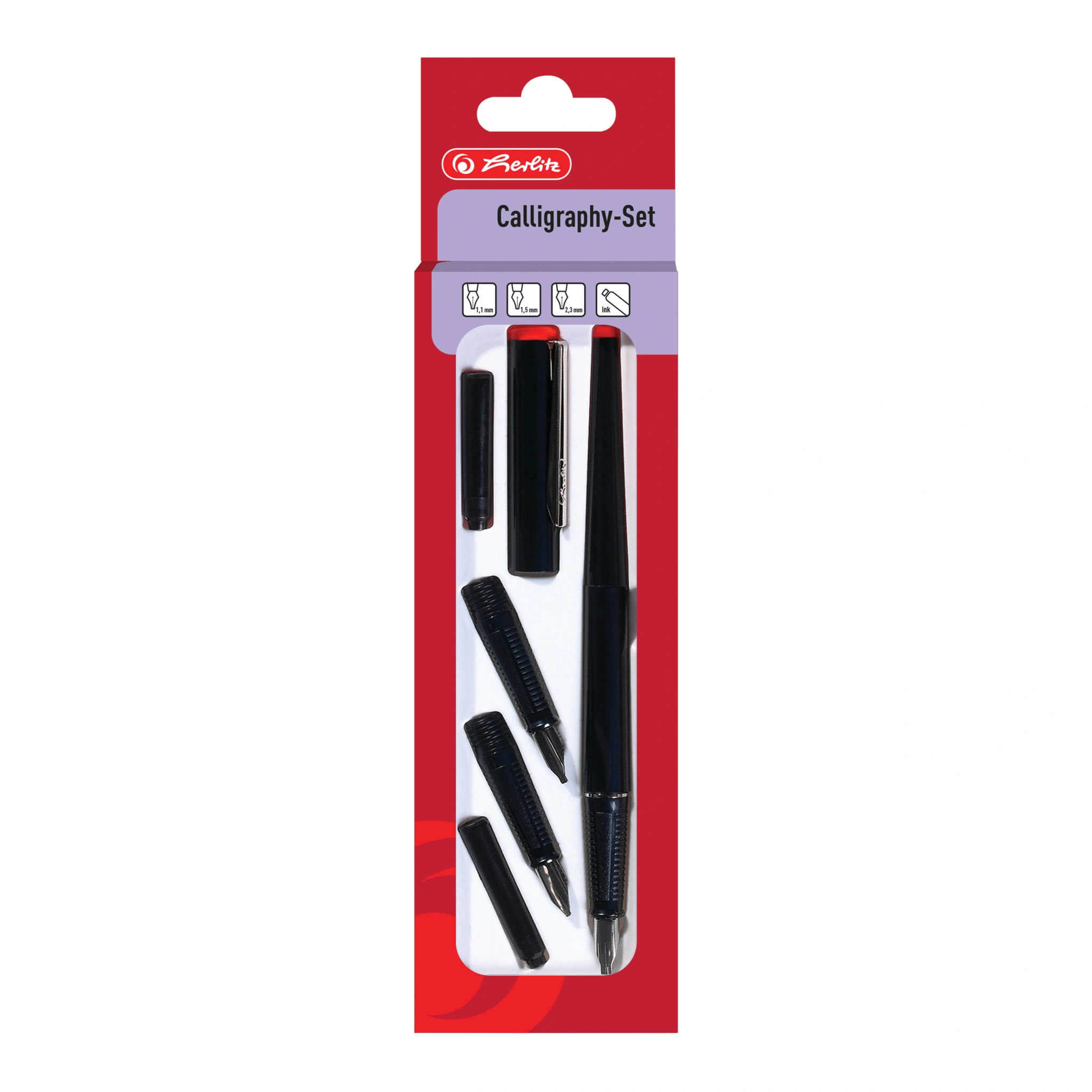herlitz Kalligraphie-Set, 5-teilig, schwarz (EAN: 4008118623001)