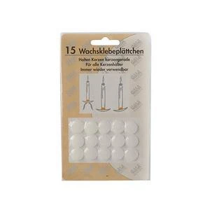 Gala Wachsklebeplättchen, weiß, Durchmesser: 15 mm (EAN: 4008495990000)