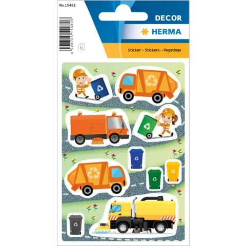 HERMA Sticker DECOR "Müllmann", aus Papier (EAN: 4008705154826)
