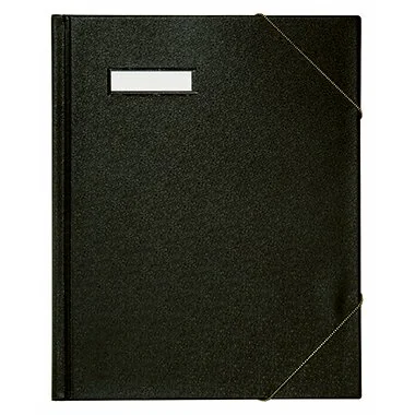 ELBA Umlaufmappe A4 aus PVC, mit Eckspannergummi, schwarz (EAN: 4002030631045)
