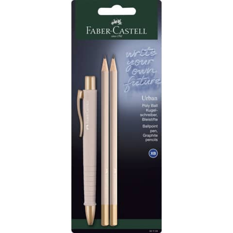 FABER-CASTELL Schreibgeräte-Set POLY BALL URBAN, rosa (EAN: 4005402411238)