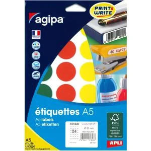 agipa Markierungspunkte, Durchmesser: 15 mm, rund, gelb (EAN: 3270241143140)