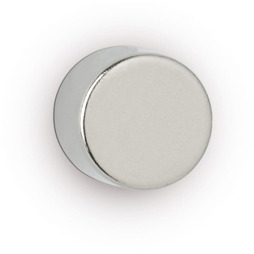 MAUL Neodym-Scheibenmagnet, 10 mm, Haftkraft: 4 kg, silber (EAN: 4002390083829)