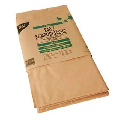 PAPSTAR Kompostsäcke, braun, 240 Liter, 2er (EAN: 4002911141892)