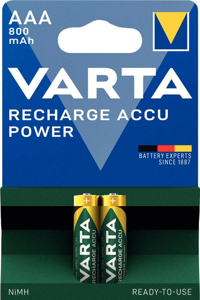 VARTA NiMH Akku "Rechargeable Accu", Micro (AAA), 800 mAh (EAN: 4008496550579)