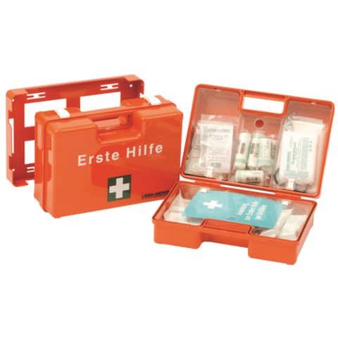 LEINA Erste-Hilfe-Koffer SAN, Inhalt DIN 13169, orange (EAN: 4011166210352)