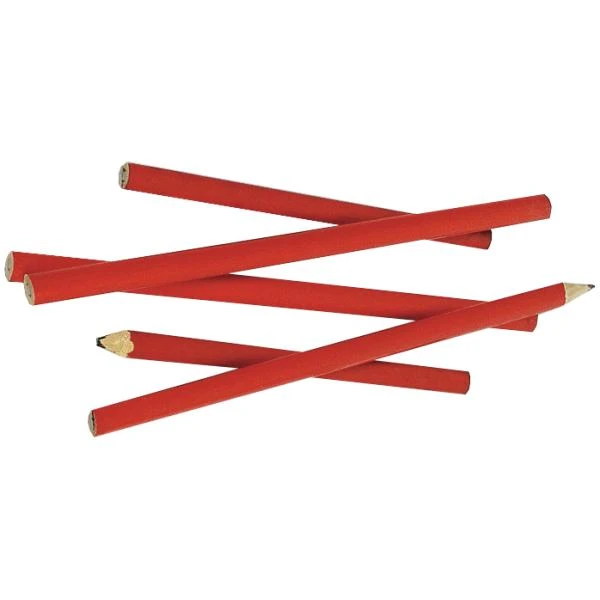 BRÜDER MANNESMANN Zimmermannsbleistift, oval, rot, 250 mm (EAN: 4003315074526)