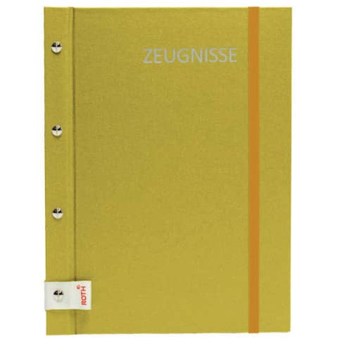 ROTH Zeugnismappe Metallium mit Buchschrauben, gold (EAN: 4028279885650)