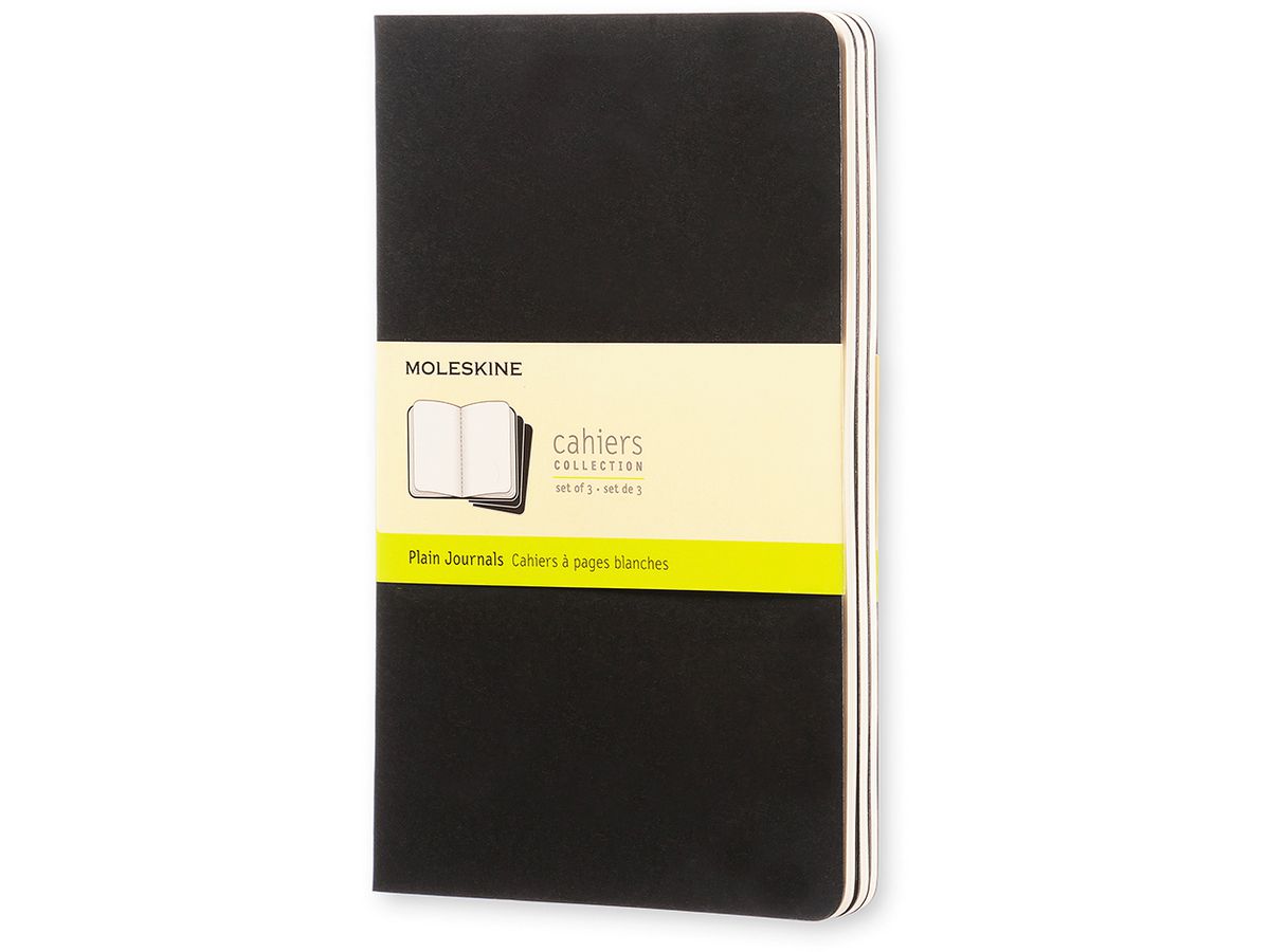 MOLESKINE Notizheft Cahier, L/A5, blanko, Karton, schwarz (EAN: 9788883704970)