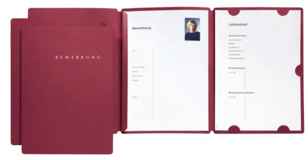 PAGNA Bewerbungsmappe "Select", DIN A4, aus Karton, rot (EAN: 4013951000834)