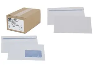 GPV Briefumschläge, DL 110 x 220 mm, weiß, mit Fenster (EAN: 3250650013845)