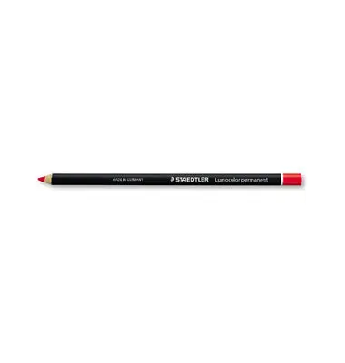 STAEDTLER Trockenmarker Lumocolor permanent glasochrom, rot (EAN: 4007817131350)
