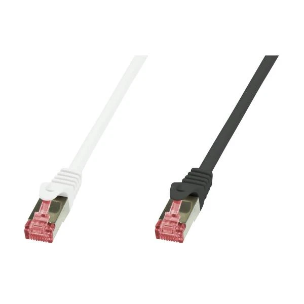 LogiLink Patchkabel, Kat. 6, S/FTP, 0,25 m, weiß (EAN: 4052792020892)