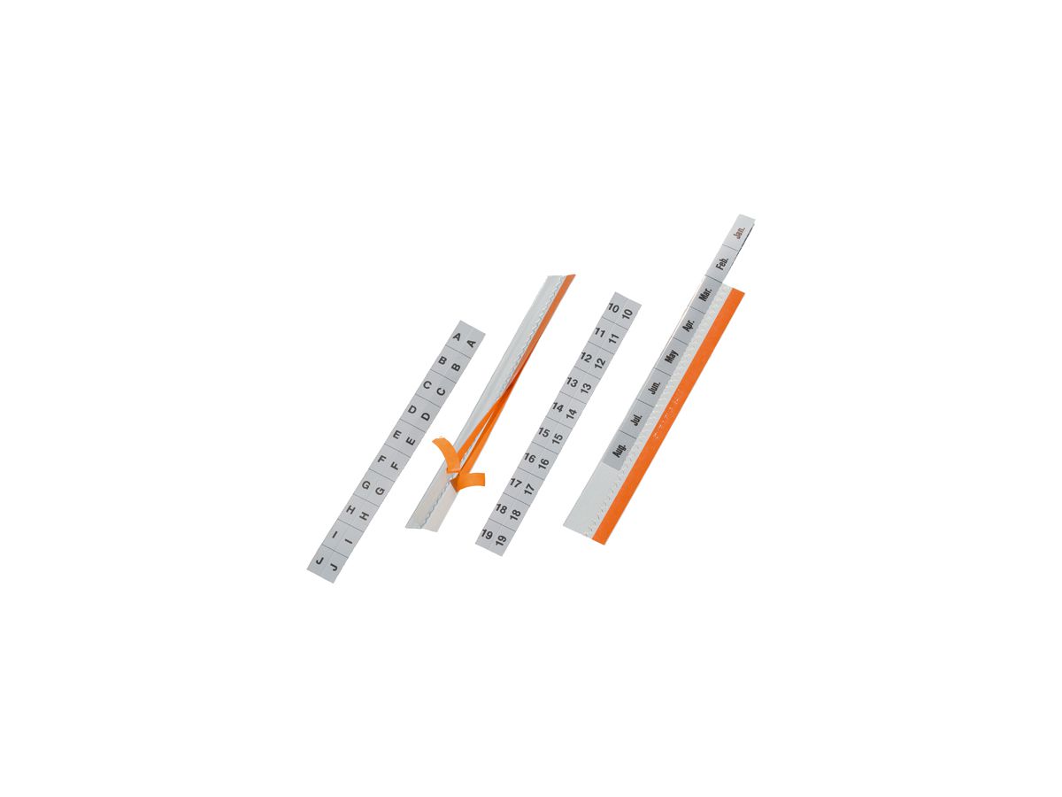 DURABLE Vollsicht-Reiter TABFIX, transparent, 3-zeilig (EAN: 4005546840727)