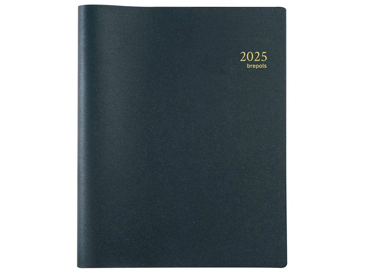 Brepols Buchkalender "OMEGA 27", 2027, 210 x 270 mm, schwarz (EAN: 5412303124454)