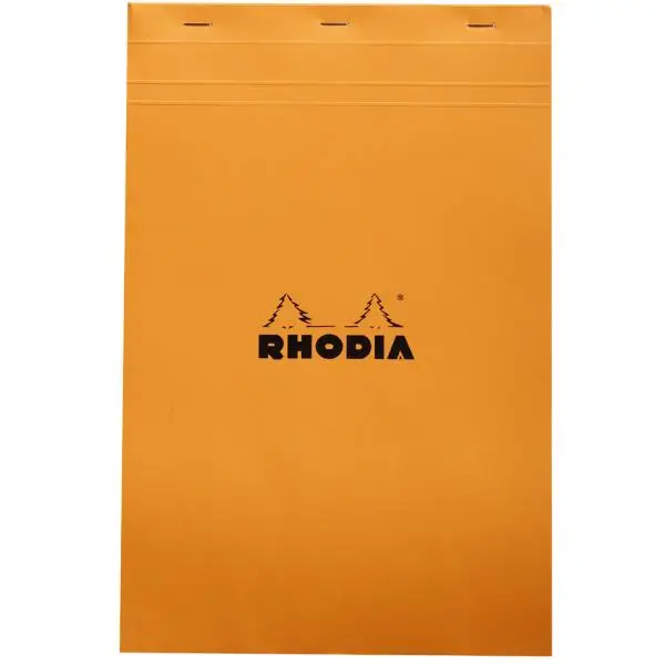 RHODIA Notizblock No. 19, DIN A4+, kariert, orange (EAN: 3037920192000)