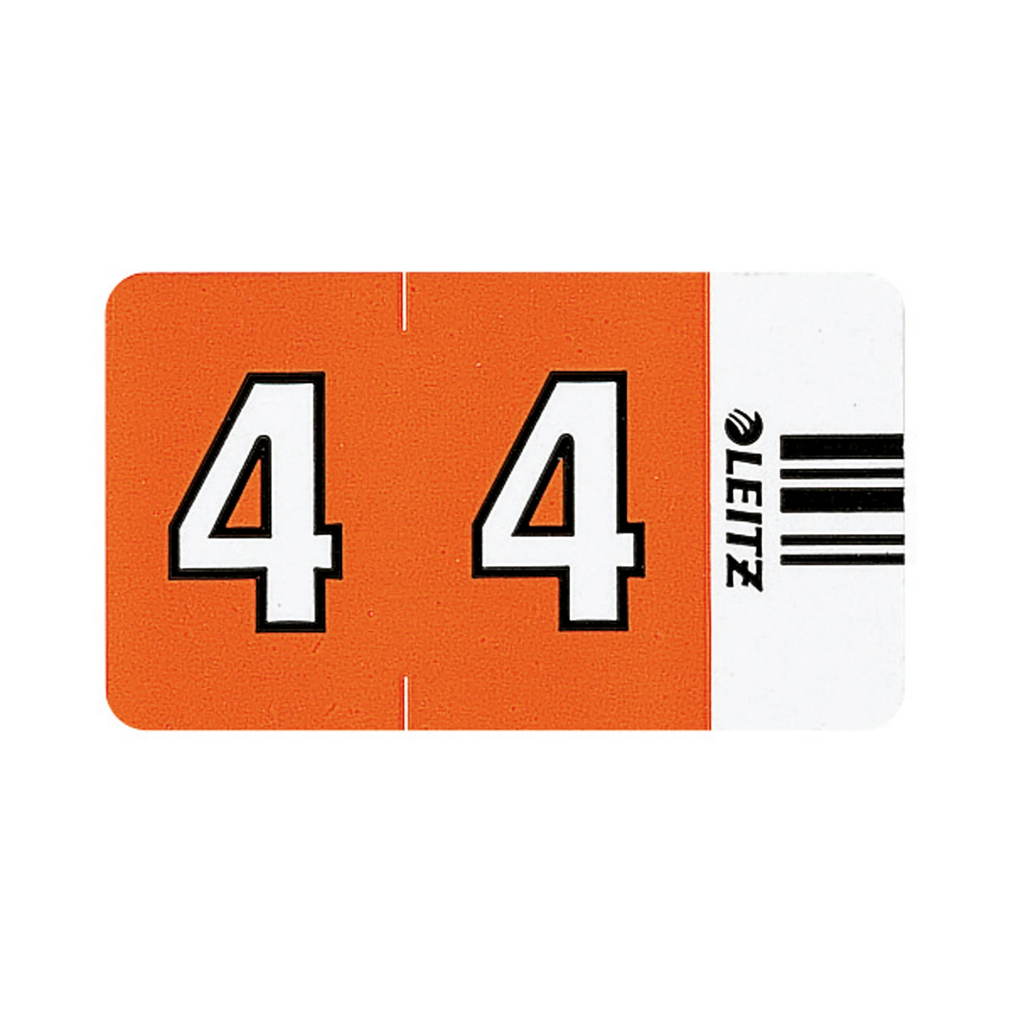 LEITZ Ziffernsignal Orgacolor "4", auf Rolle, orange (EAN: 4002432313846)