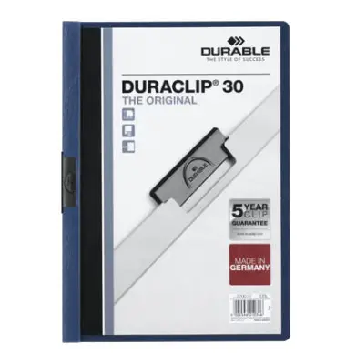 DURABLE Klemmhefter DURACLIP ORIGINAL 30, DIN A4, dunkelblau (EAN: 4005546210346)