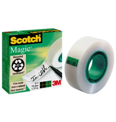 3M Scotch Klebefilm Magic 810, unsichtbar, 19 mm x 33 m (EAN: 3134375002677)