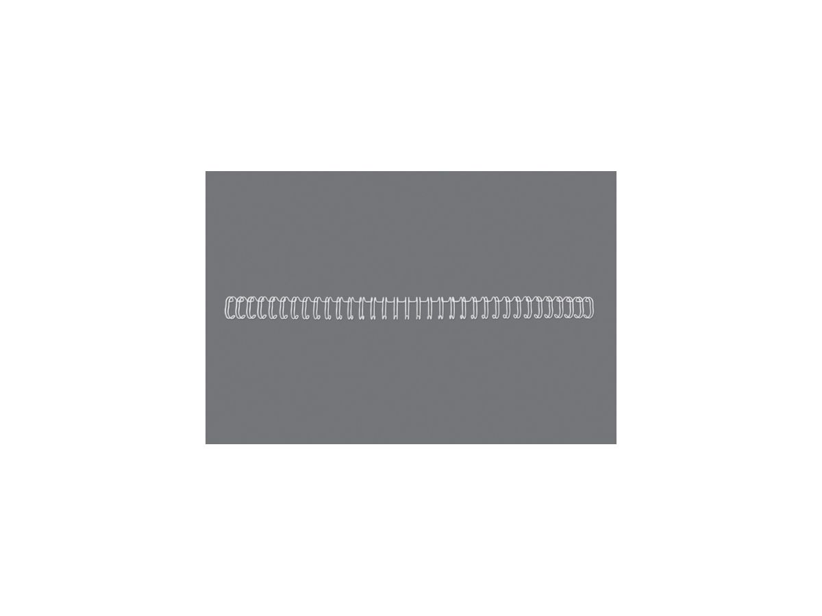 GBC Drahtbinderücken WireBind, A4, 34 Ringe, 6 mm, weiß (EAN: 5019577190125)