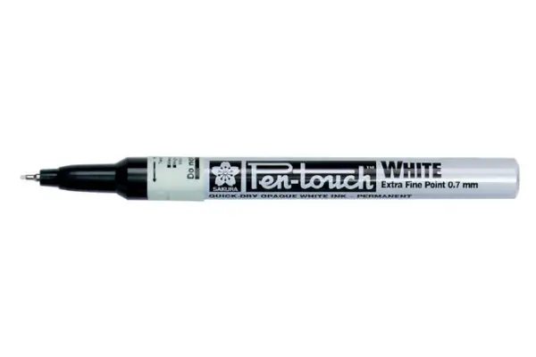 SAKURA Permanent-Marker Pen-Touch Extra Fein, weiß (EAN: 0084511362833)