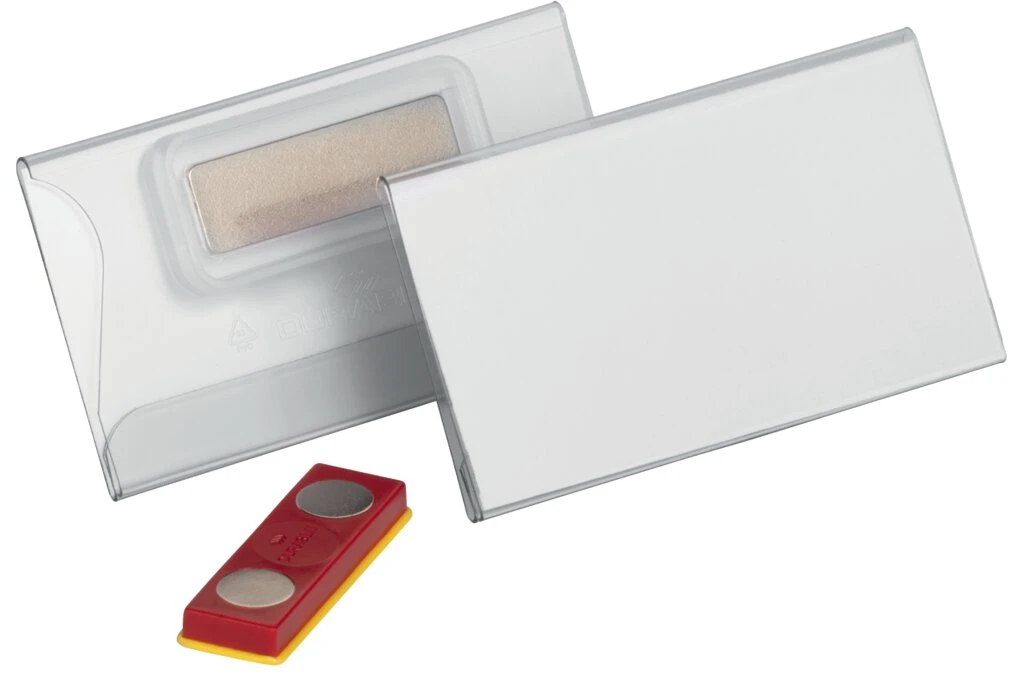 DURABLE Namensschild, mit Magnet, 75 x 40 mm, verdrehsicher, transparent (EAN: 4005546732183)