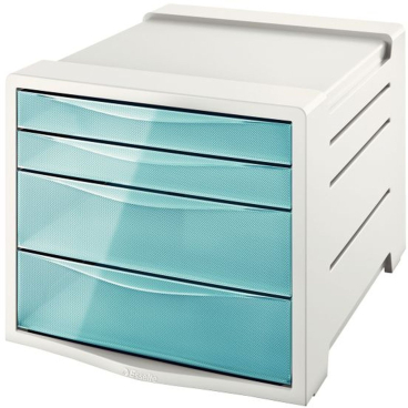 Esselte Schubladenbox Colour'Ice, 4 Schübe, blau/lichtgrau (EAN: 4049793054698)