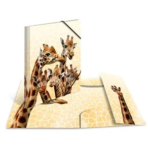 HERMA Eckspannermappe Exotische Tiere, A4, Giraffenfreunde (EAN: 4008705199575)