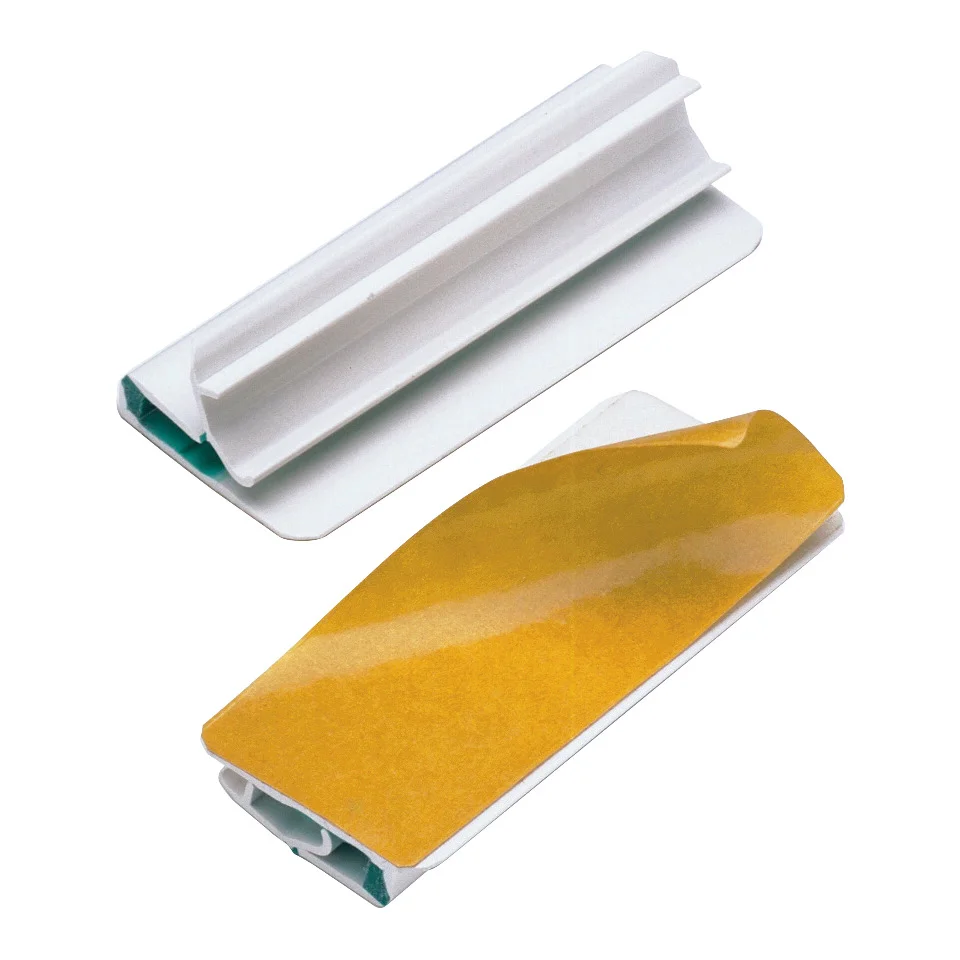 DURABLE VARIOCLIP adhäsiv, weißer Clip mit grünen Streifen (EAN: 4005546280547)