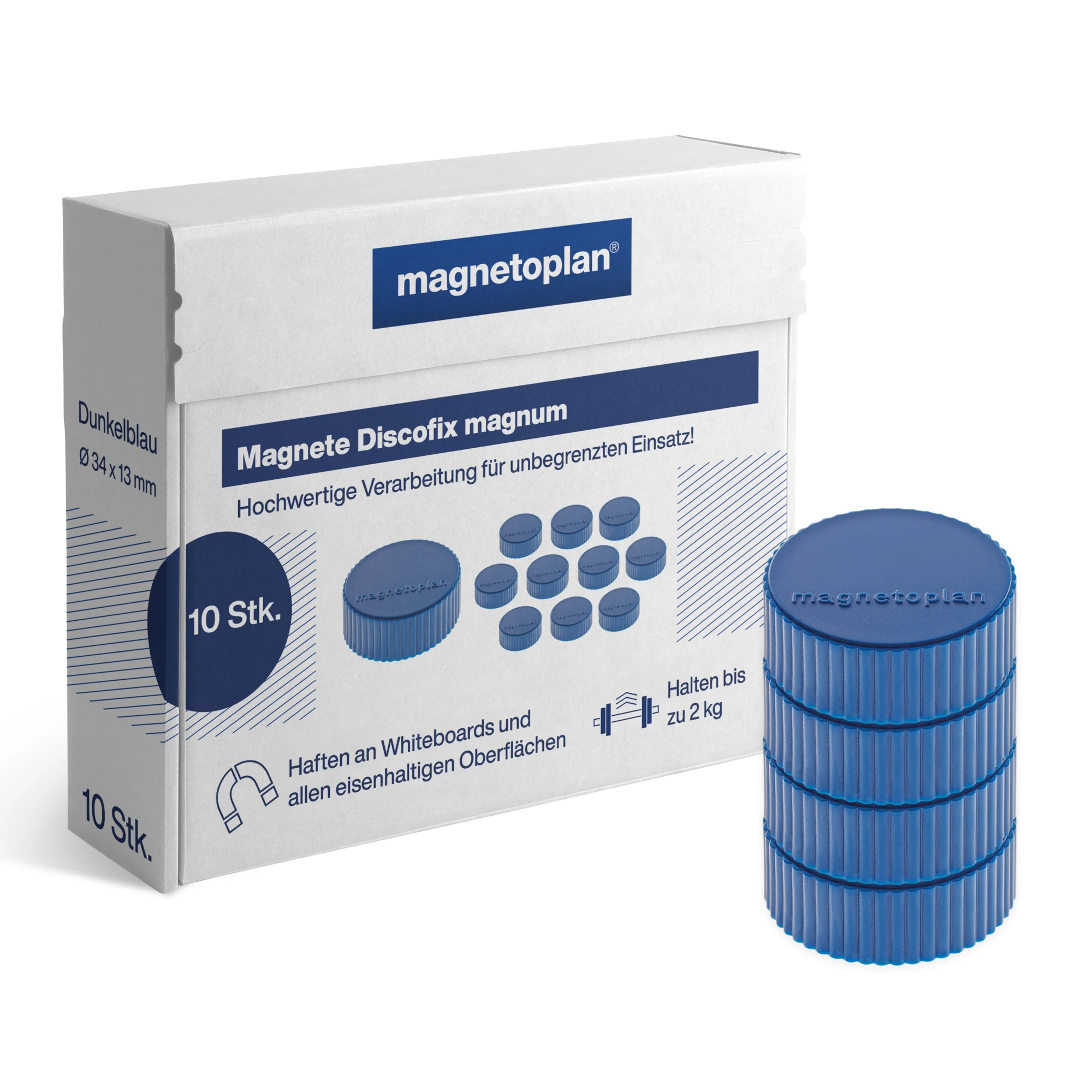 magnetoplan Discofix Rundmagnet "magnum", dunkelblau (EAN: 4013695025018)