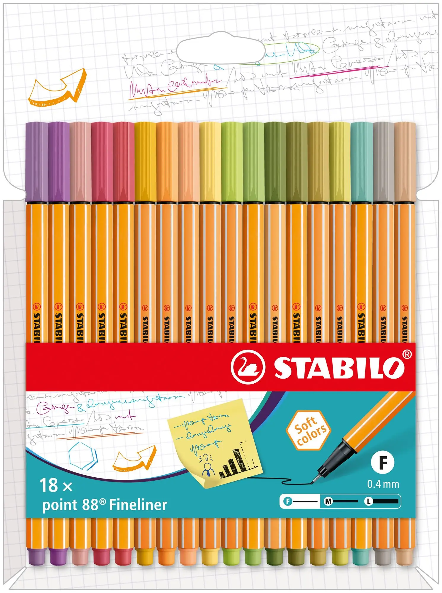 STABILO Fineliner point 88, 18er Kartonetui (EAN: 4006381579575)