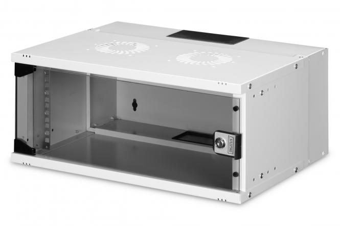 DIGITUS 19" Wandgehäuse SOHO PRO, (B)540 x (T)400 mm, 4HE (EAN: 4016032493686)